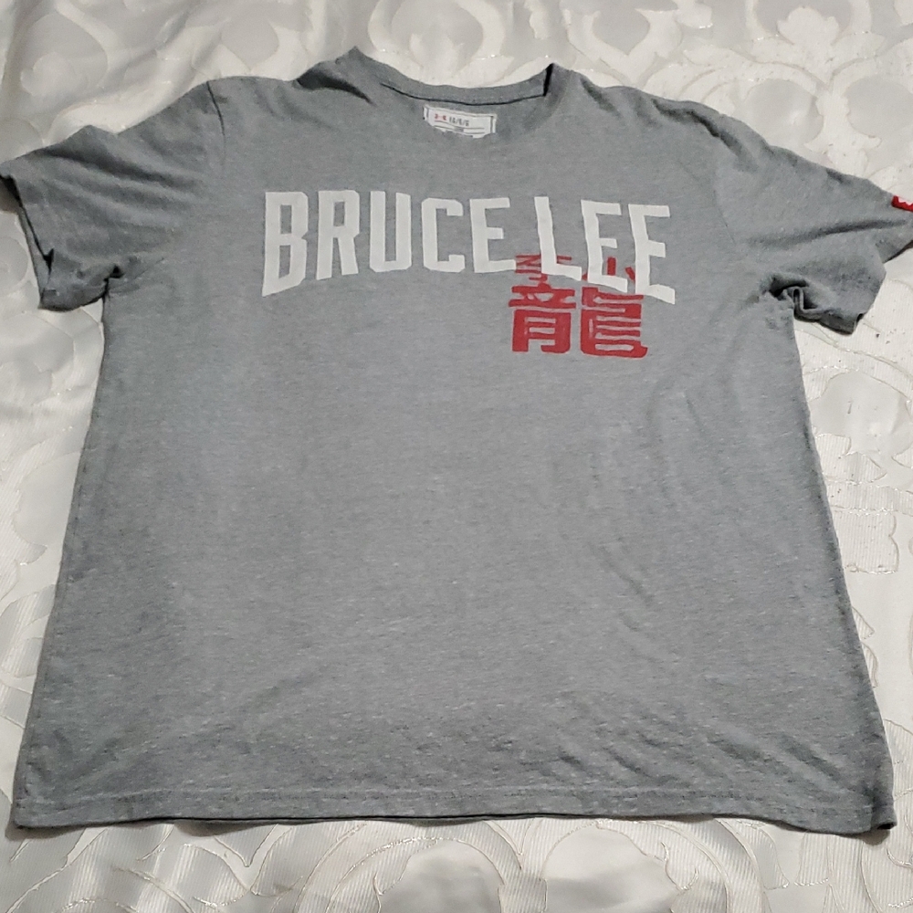 LG Gray and Red Short Sleeve Tee